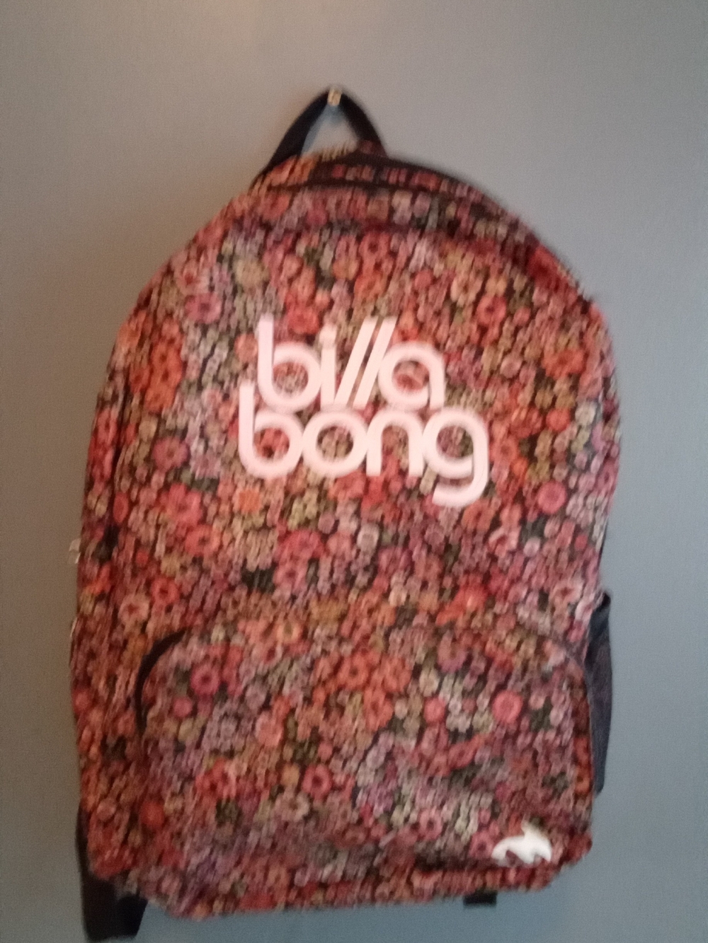 Billabong Floral Multi-Color Backpack with Bold Logo